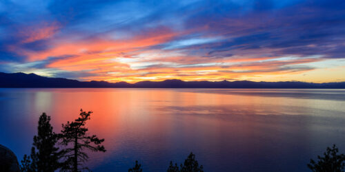 Sunset Lake Tahoe