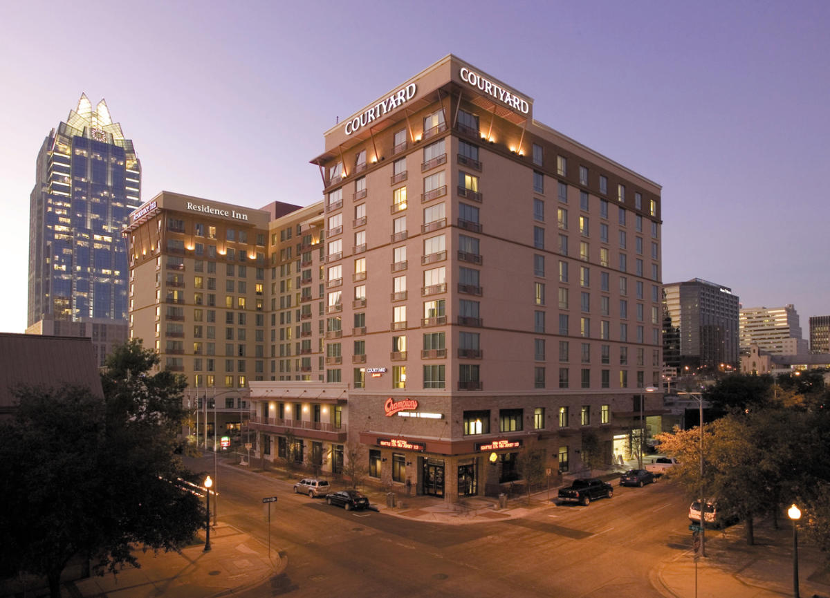 Austin courtyard facade